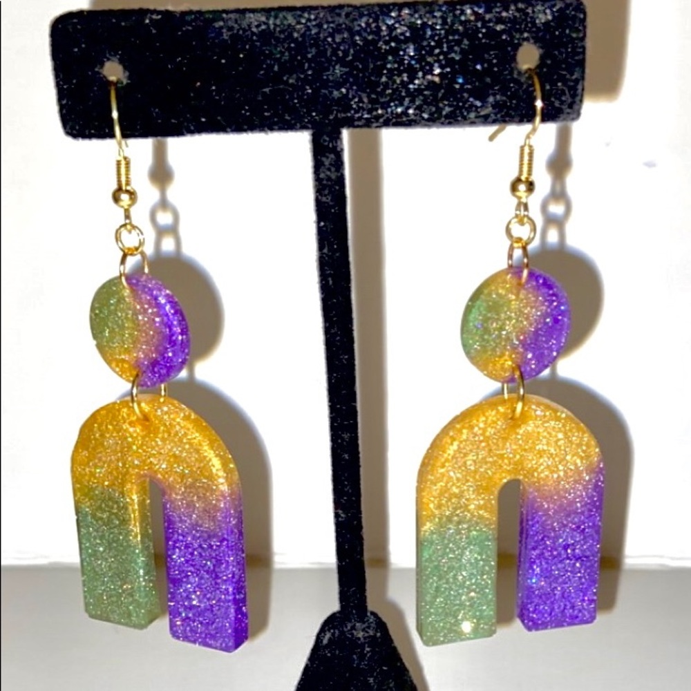 Mardi Gras Earrings